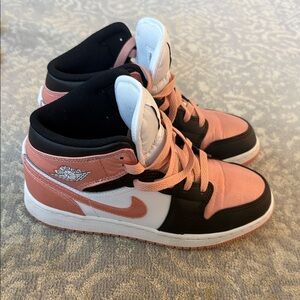 Air Jordan 1 Mid GS 'White Light Madder Root' 4Y